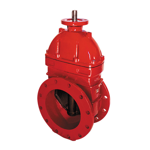 Задвижка DENDOR 47GVA DN 250 PN 16 клиновая фланцевая чугунная с обрезиненным клином под электропривод для систем пожаротушения