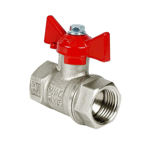 Кран шаровый VALFEX STANDART VF.217 ВР 1/2" Ду 15 Ру 40 никелированный латунный