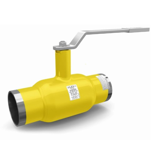 Кран шаровой цельносварной LD КШ.Ц.П.GAS.015.040.Н/П.02 Ду 15 Ру 40 стальной неполнопроходный под приварку