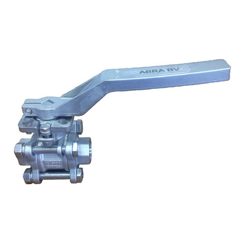 Кран шаровой ABRA BV11 ВР 1 1/2" DN 40 PN 40 ISO верхний фланец нержавеющая сталь