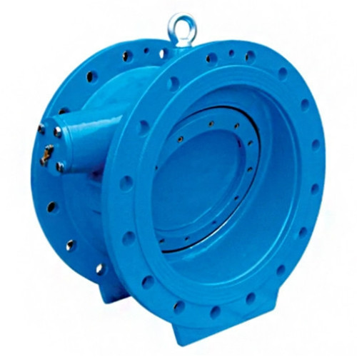 Клапан обратный Hawle 9886 DN 400 PN 10 фланцевый c наклонным седлом упругозапирающийся
