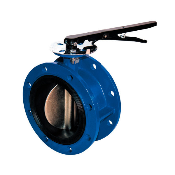 Затвор DENDOR 021F DN 350 PN 10 поворотный дисковый фланцевый с редуктором