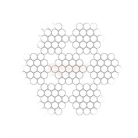 ГОСТ 3067 (Г-Ж) Канат грузовой (свивка 6х19 (1+6+12)+1х19 (1+6+12))