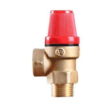 Клапан предохранительный Benarmo НР/ВР 1/2"х3/4" DN 15х20 PN 16 Pср = 6 бар угловой латунный
