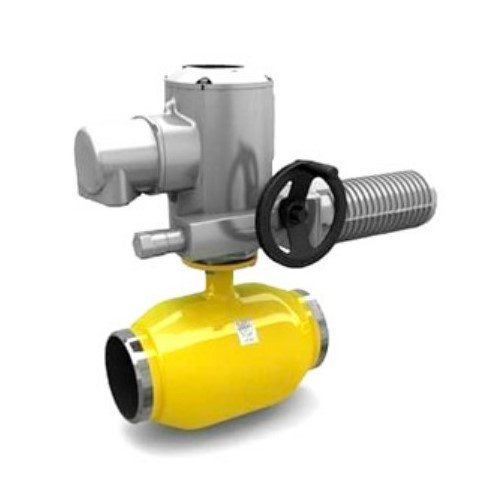 Кран шаровой цельносварной LD КШ.Ц.П.Э.GAS.015.040.П/П.02 Ду 15 Ру 40 стальной полнопроходный под электропривод