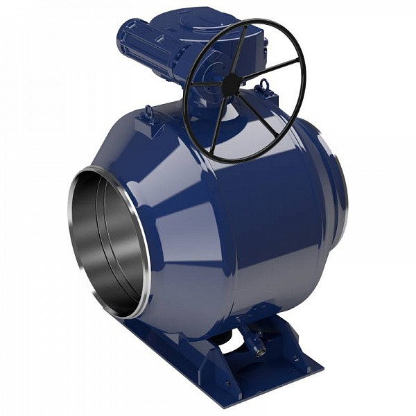 Кран шаровой Vexve 154/GS800 DN 800 PN 25 стальной полнопроходный под приварку для жидкости, ручка-рычаг