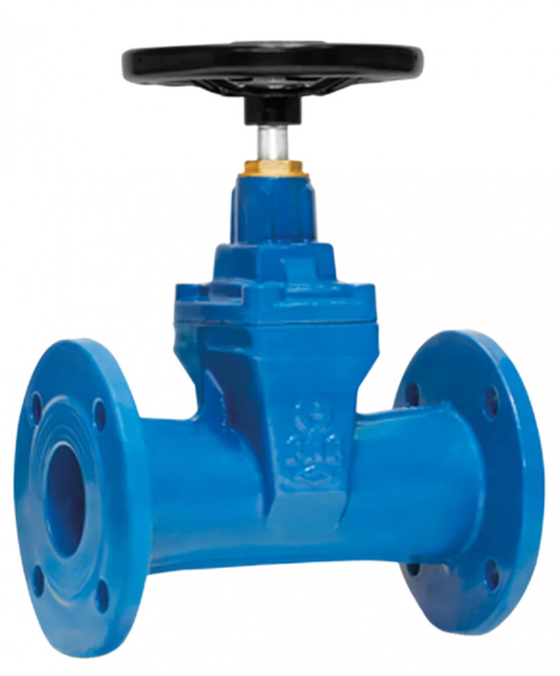Задвижка FAF 6210 DN 350 PN 10 фланцевая клиновая чугунная под штурвал чугунная с обрезиненным клином