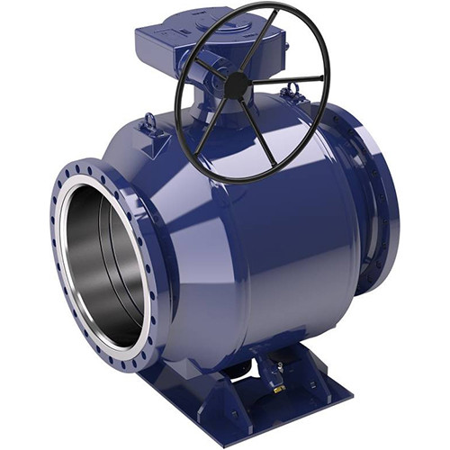 Кран шаровой NAVAL 235583 DN 800 PN 25 стальной полнопроходный фланцевый с редуктором