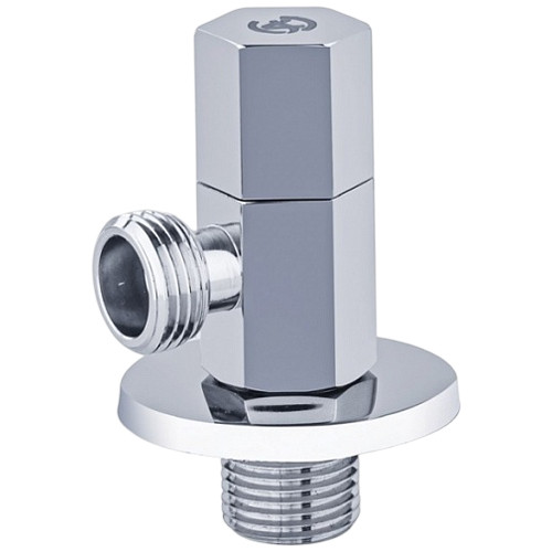Клапан (вентиль) для бытовых приборов Aquasfera 1077 G 1/2"х1/2" PN 10 с отражателем, резьбовой