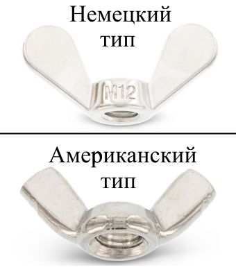DIN 315 A4 M 5 Гайка-барашек, американский тип