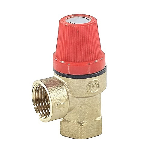 Клапан предохранительный Benarmo ВР 1/2"х1/2" DN 15х15 PN 16 Pср = 1,5 бар угловой латунный