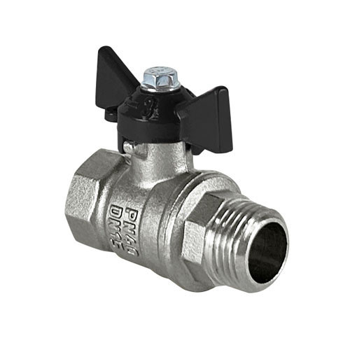 Кран шаровый VALFEX DELTA PRO VF.218 ВР-НР 1 1/4" Ду 32 Ру 40 никелированный латунный