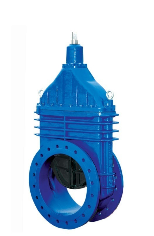Задвижка JAFAR 2111 DN 400 PN10 фланцевая клиновая чугунная с обрезиненным клином