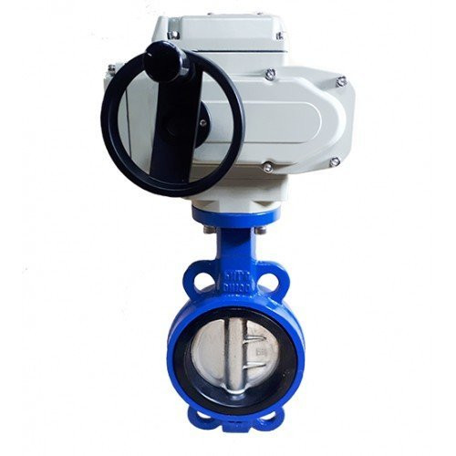 Затвор Kvant KV01 DN 50 PN 10 дисковый поворотный межфланцевый с электроприводом ГЗ-ОФ-45/11К