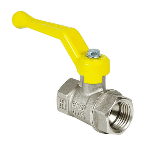Кран шаровый VALFEX STANDART VF.271 ВР 1/2" Ду 15 Ру 40 газовый никелированный латунный