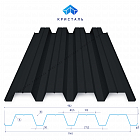 Профнастил окрашенный Н60 902/845 0,5 RAL 9017 Транспортный чёрный