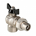 Кран шаровой VALTEC PERFECT Ду15 Ру80 угловой с полусгоном VT.328.N.04