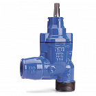 Задвижка AVK 11/30 DN 32-1 1/2" PN 16 ответвительная с наружной резьбой и фиксирующей муфтой для ПЭ труб угловая резьбовая