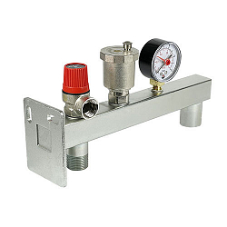 Группа безопасности VALFEX VF.495.0.0 ВР-НР 3/4"x1/2"x1/4" DN 20 PN 10 для расширительного бака