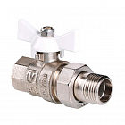 Кран шаровой VALTEC BASE Ду15 Ру40 с полусгоном VT.227.NW.04