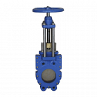 Задвижка шиберная ABRA KV-01 DN 125 PN 16/10 чугунная фланцевая с редуктором