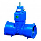 Задвижка VAG BETA 200 BAIO plus DN 80 (90) PN 16 клиновая раструб-раструб для ПВХ/ПЭНД труб