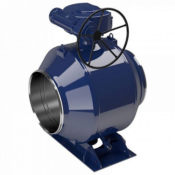 Кран шаровой Vexve 154/GS800 DN 800 PN 25 стальной полнопроходный под приварку для жидкости, ручка-рычаг