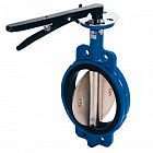 Затвор DENDOR 017W DN 400 PN 10 поворотный дисковый межфланцевый чугунный с электроприводом