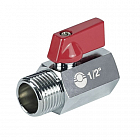 Кран шаровый VALFEX MINI VF.331 ВР-НР 3/8" Ду 10 Ру 10 никелированный латунный