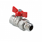 Шаровой кран VALTEC СТАНДАРТ Ду15 Ру40 никелированный c полусгоном VT.127.N.04