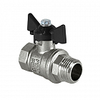 Кран шаровый VALFEX DELTA PRO VF.218 ВР-НР 3/4" Ду 20 Ру 40 никелированный латунный